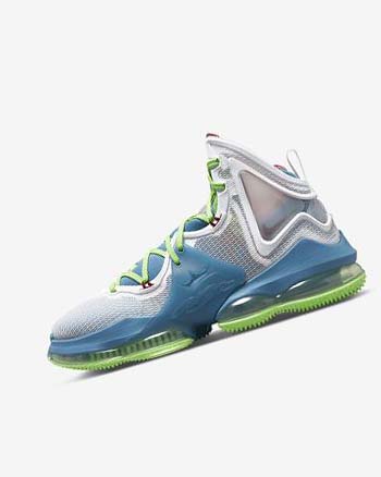 Nike LeBron 19 Azules Verdes Claro Blancos Vino | MX 4625